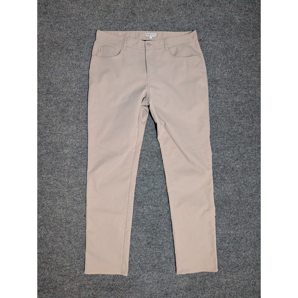 Peter Millar Pants Mens 35x32 Crown Sport Performance Golf EB66 Beige